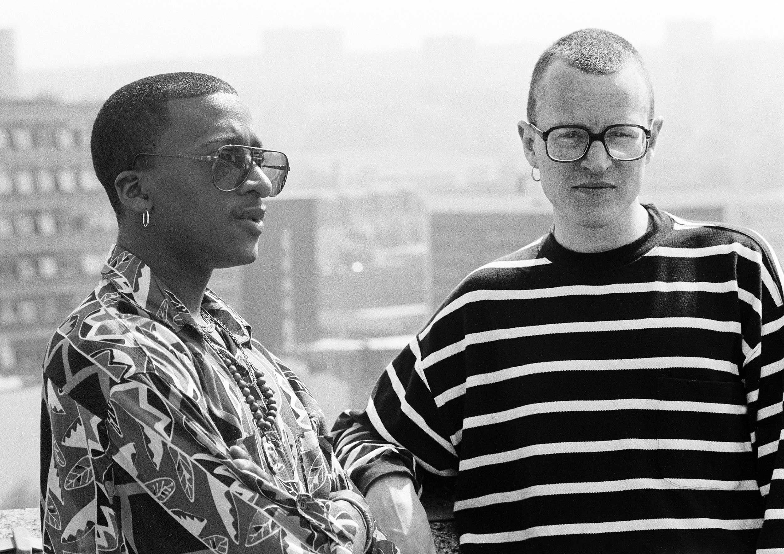 Richard Barratt (aka DJ Parrot) and Winston Hazel. Originally shot for <i>NME</i>, 1990. Photo © Barbara Wasiak, courtesy of Jose Snook.